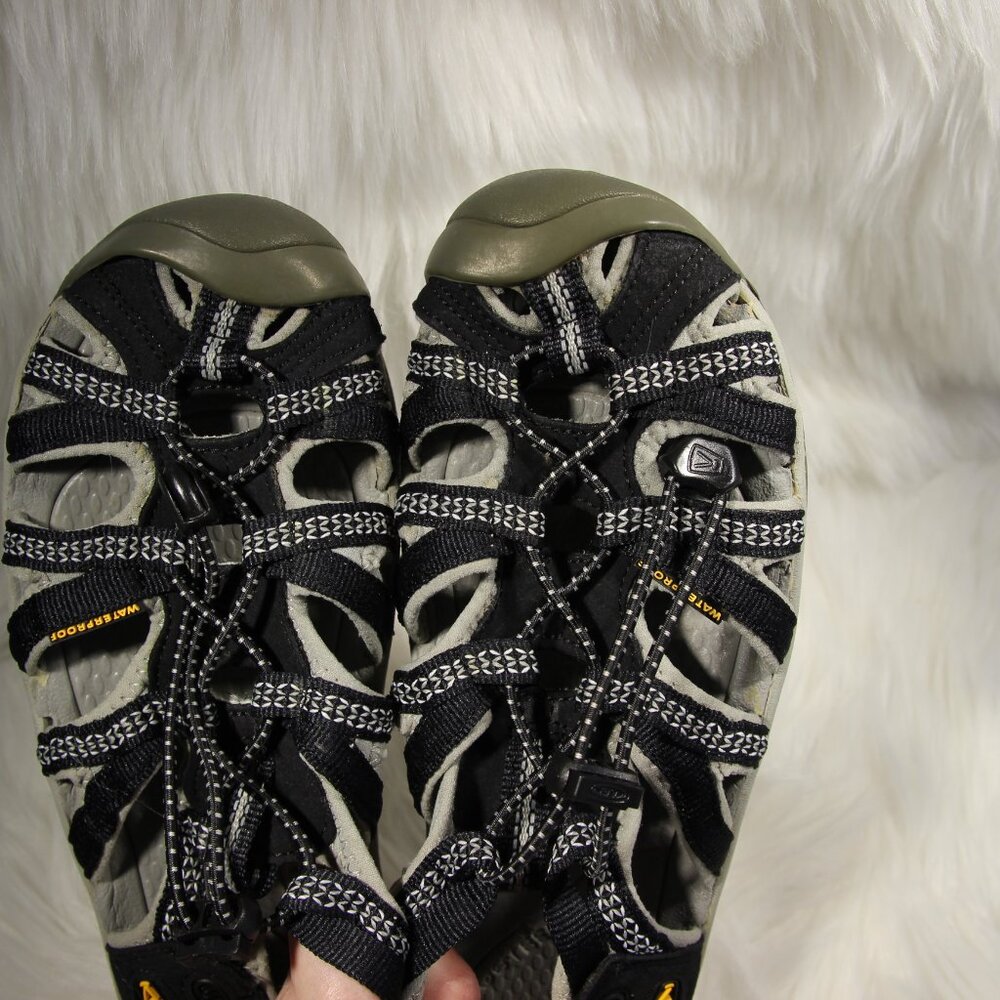 KEEN Women’s Waterproof Sandals Black Gray Size 7.5 Closed Toe Shoes 1008448 - Picture 10 of 14